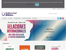 Tablet Screenshot of editorialbiblos.com.ar